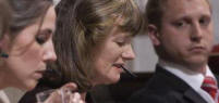 Green party Rachel Fulcher at the Aldeburgh hustings
