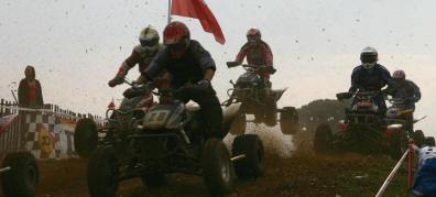 Lots of flying dirt