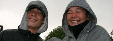 Rain soaked marshals