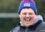 Cardinal Liam 'Puffy' Smith in the rain