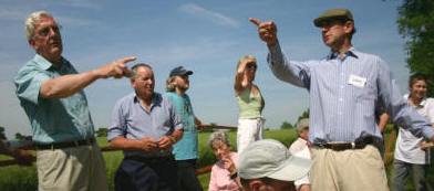 Pointing persons at Dennington Hall Farms
