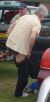 Nick for some reason taking his trousers off