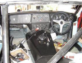 Work in progress on the cockpit