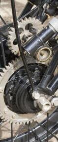 Cog drive for speedo on BSA motorcycle taxi