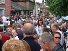 Crowded street at the Framlingham Gala