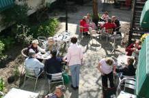 The courtyard in the Easter sunlight