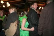 Tinkerbell squeezing through at the Street Fayre