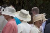 wedding hats at St Michael's