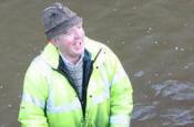 John Larter in the River Ore