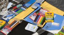 Colouring books in a ShelterBox