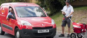 Framlingham posties Phil and Leighton
