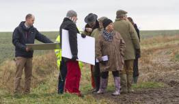 District councillors by Fairfield Road Framlingham
