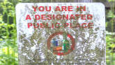 YOU ARE IN A DESIGNATED PUBLIC PLACE