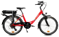 A red Neomouv Step Through City electric bike A red Neomouv Step Through City electric bike