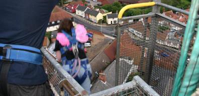 Frances going over the edge