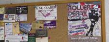 Roller derby poster in Rumbles