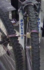 Novel bicycle lock - pic by Vic and Mary Stanbrook