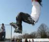 Hairy bloke doing somersaults