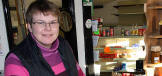 Romaine Humphreys on the last day in her shop