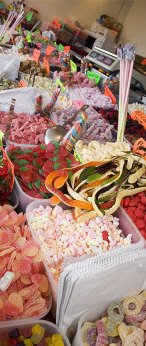 The sweetie stall looked just great