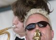 Two piece brass section