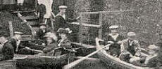 1914 boat rides on Helmingham Hall moat