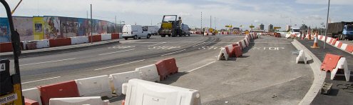 One of the entrances to the 2012 Olympics site