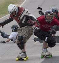 Longboard crash developing
