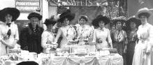 Suffragettes at the 1909 Women's Exhibition