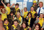 The 1st Corton Brownies and PCSO Sue Kershaw ~ pic contributed