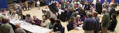 The count at police headquarters, Martlesham