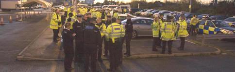 Police before dawn for Operation Utah