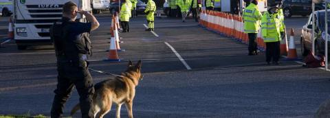 Police dog at Operation Utah