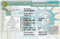 USA Permanent Resident Green Card