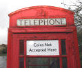 Coins not accepted here