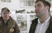 Dr James Rogers visting Parham Airfield Museum