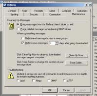 Outlook Express Options/Maintenance
