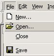 Word file menu Word file menu