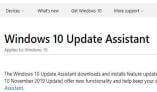 Windows 10 Update Assistant