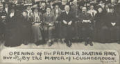 The Mayor of Loughborough opening the Premier Skating Rink