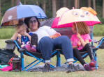 Waiting in a light rain shower for the medic