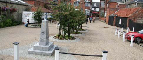 The back of the White Hart and the front of Somerfields