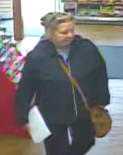 Woman in the Wickham Market post office